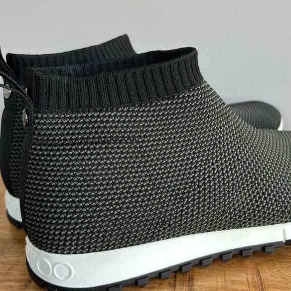 Jimmy Choo Men’s Norway FlyKnit Black Gray Pull on Sneakers size 42/US 9 - Picture 5 of 11